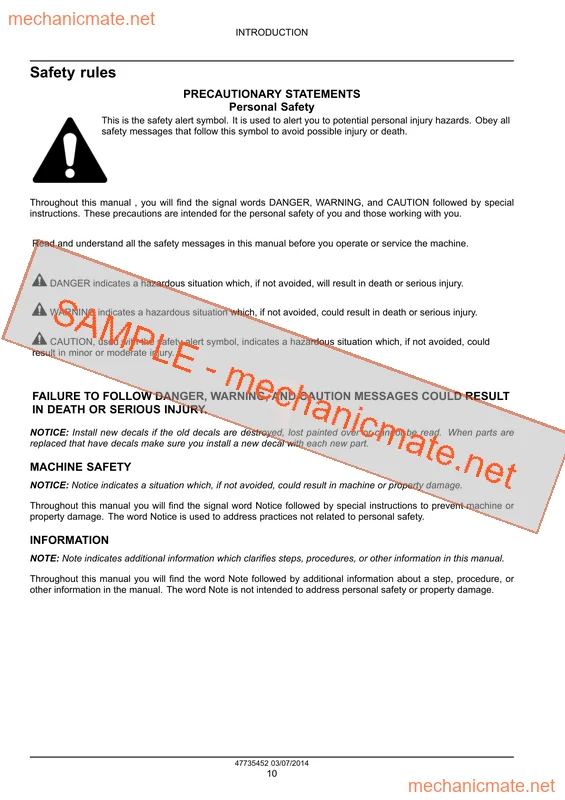 Case IH Farmall 95/105/115U Pro EP Service Manual PDF (2014)