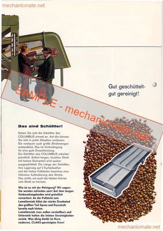 Claas Columbus Series Workshop, Service & Repair Manual PDF 2 Claas Columbus Series Workshop, Service & Repair Manual PDF - Image 2