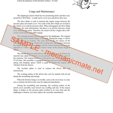 Dongfeng DFA1101GZ5AD6J-907 Service Repair Manual PDF (2006)