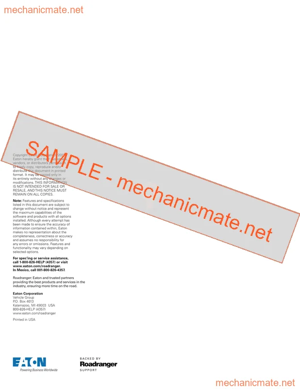 Eaton 2-A-92 Workshop, Service and Repair Manual PDF (N/A)