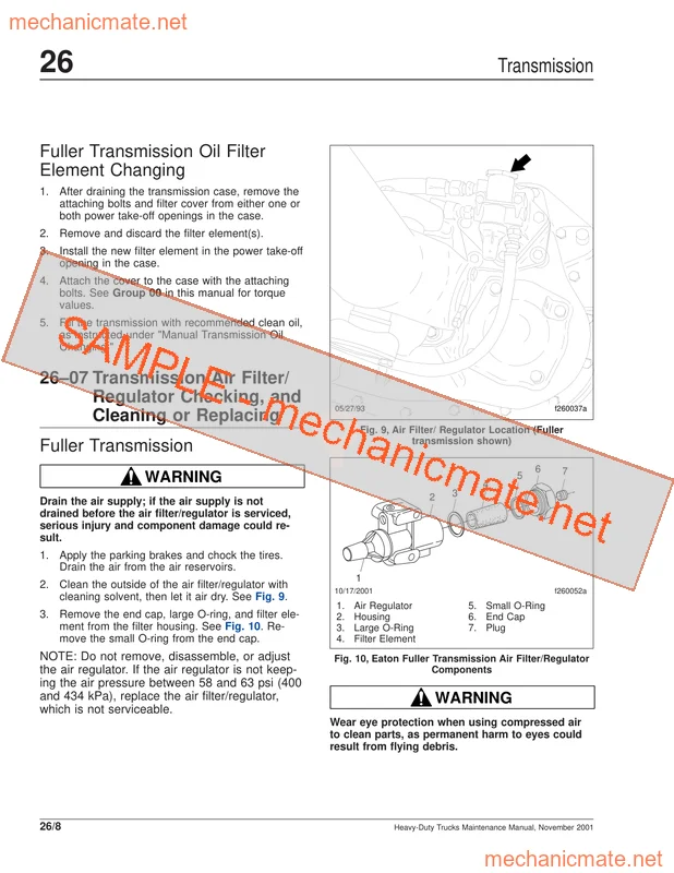 Freightliner FLA/FLB/FLC/FLD/FLL Workshop Manual PDF (2009)