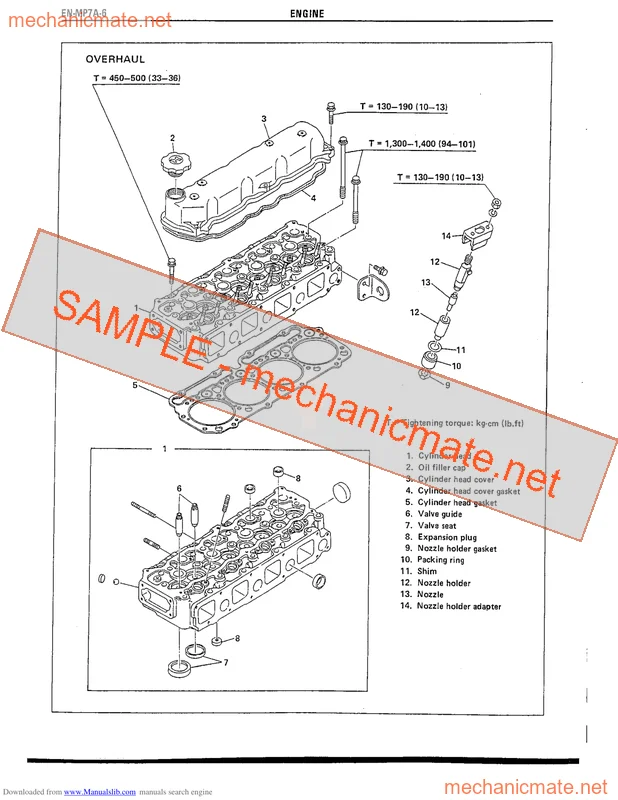 Hino W04C-T Workshop, Service and Repair Manual PDF