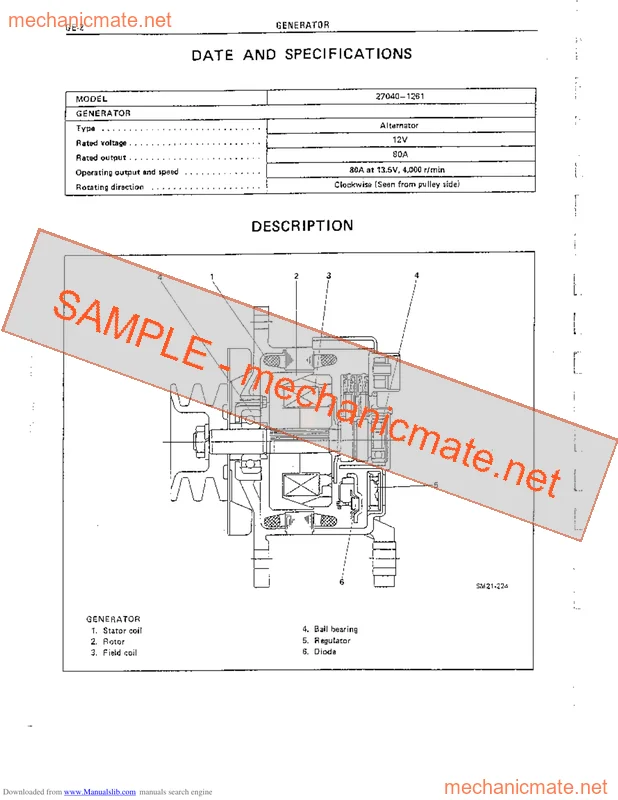 Hino W06D-TI Workshop, Service and Repair Manual PDF