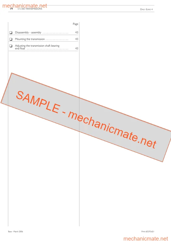 Iveco Daily IV Workshop, Service & Repair Manual PDF (2006) 3 Iveco Daily IV Workshop, Service & Repair Manual PDF (2006) - Image 3