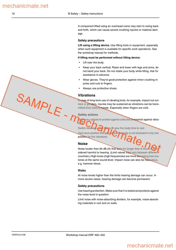 Kalmar DRF 400–450 Workshop, Service and Repair Manual PDF