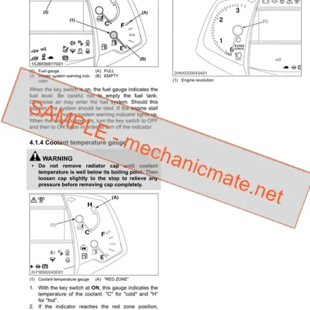 Kubota M5071N M5091N M5101N Workshop Manual PDF Sample Page 1 - Technical Specifications Preview
