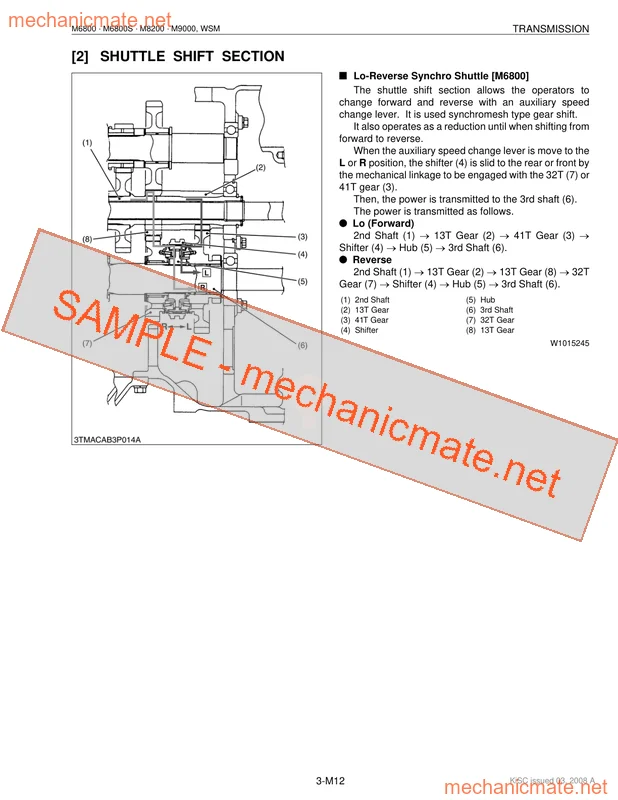 Kubota M6800-M9000 Workshop Service Repair Manual PDF (2008) 1 Kubota M6800-M9000 Workshop Service Repair Manual PDF (2008)