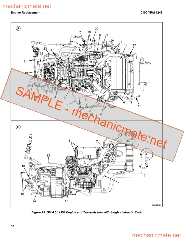 Yale GP/GLP/GDP80-120VX Workshop Service & Repair PDF (J813)